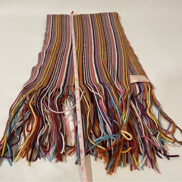Bardo & tagliaferri striped winter scarf - Picture 6 of 6